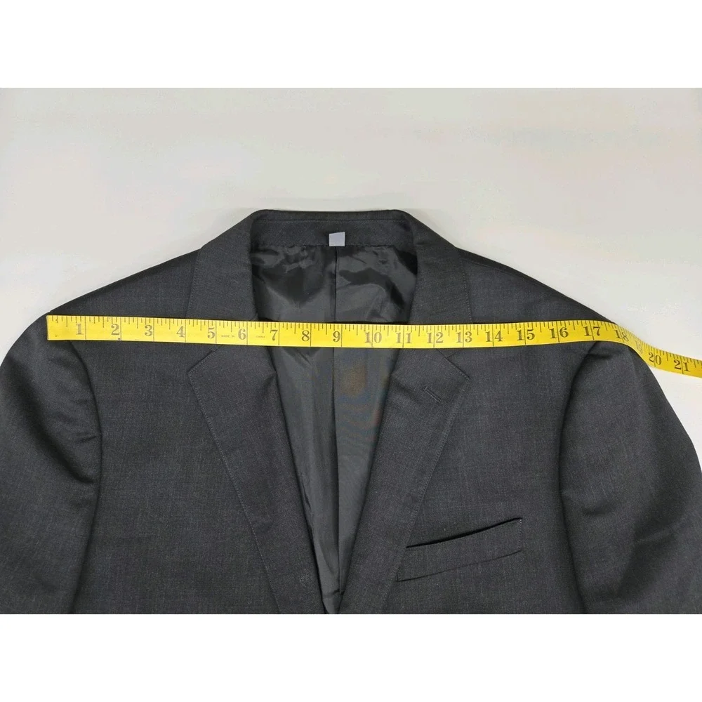 Bonobos Men's Slim Fit 2 Button Wool Blend‎ Blazer 15400 Charcoal Size 40R